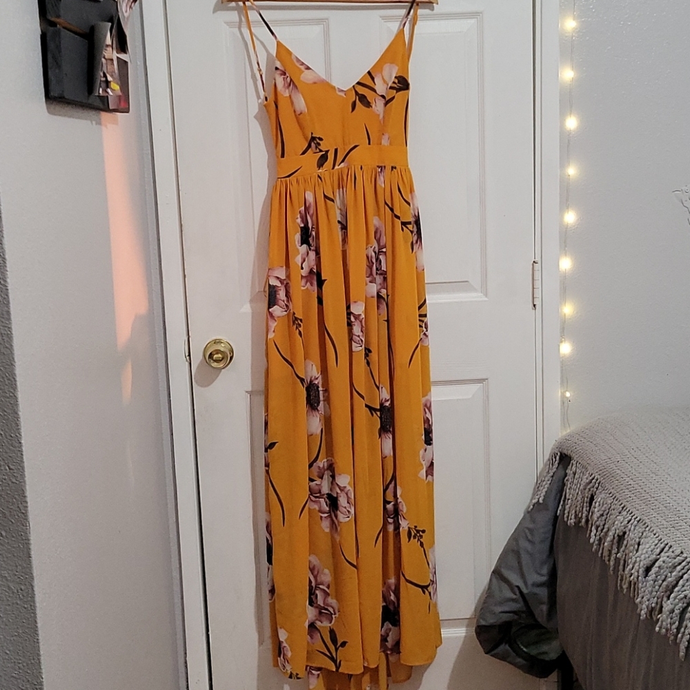 Long summer dress with flowers